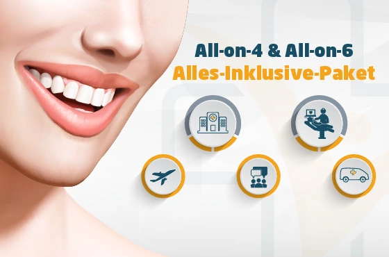 All-on-4 & All-on-6 Turkei All-Inclusive-Pakete